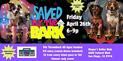 Imagen principal de Saved by the Bark: Roller Rink Fundraiser