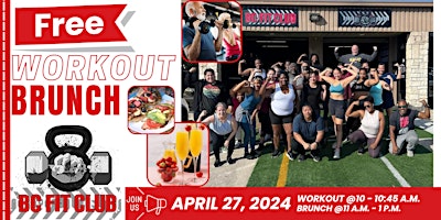 Imagen principal de BC FIT CLUB PRESENTS:  FREE WORKOUT BRUNCH