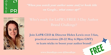 The Ultimate Author Brand Launch - 3 Day Challenge primary image