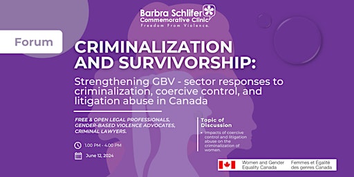 Immagine principale di Criminalization and Survivorship Forum 