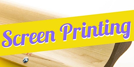 Registration Introduction to Screen printing Tuesday mornings.3 Week Course primary image
