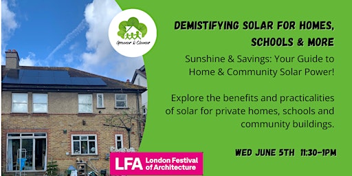Hauptbild für Demistifying Solar for Homes, Schools & More