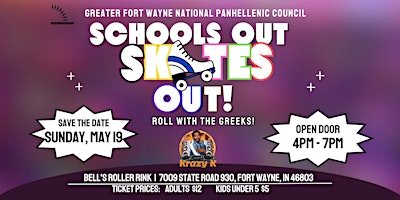 Imagem principal do evento School's Out! Skates Out! Roll with the Greeks!