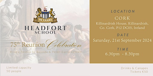 Image principale de Headfort 75th Anniversary 2024  The Munster Reunion