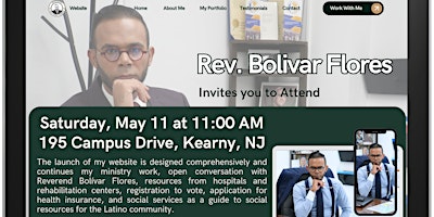 Immagine principale di Rev. Bolivar Flores Website Launch 