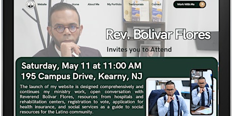 Rev. Bolivar Flores Website Launch