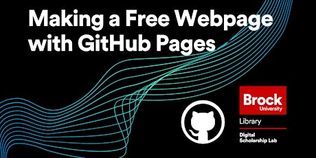 Imagem principal do evento Making Free Webpages with GitHub Pages