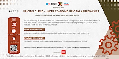 Hauptbild für Pricing Clinic: Understanding Pricing Approaches
