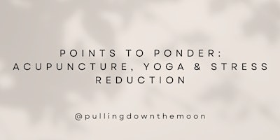 Hauptbild für Points to Ponder: Acupuncture, Yoga & Stress Reduction for Fertility