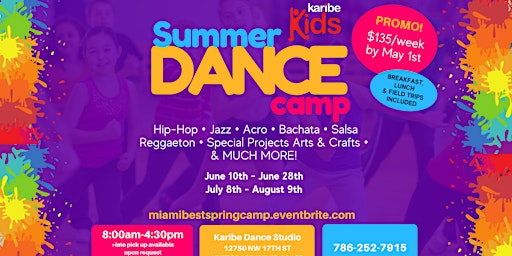 Immagine principale di The Best Summer Dance Camp - All levels Welcomed (Ages 4-14) 