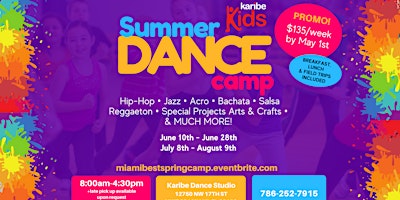 Imagem principal do evento The Best Summer Dance Camp - All levels Welcomed (Ages 4-14)