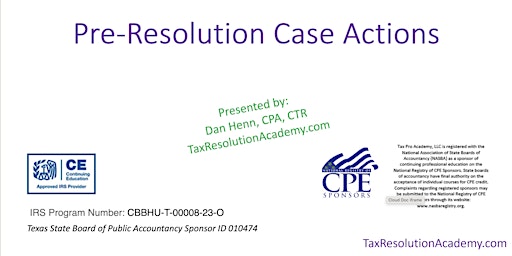 Pre-Resolution Case Actions  primärbild