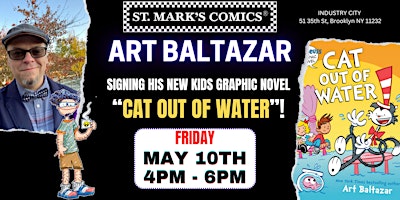 ART BALTAZAR SIGNING "CAT OUT OF WATER" primary image