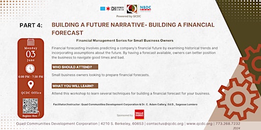 Imagem principal do evento Building a Future Narrative: Building a Financial Forecast