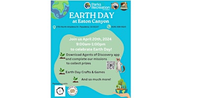 Primaire afbeelding van Shadow Hills NJC at Eaton Canyon's Earth Day Celebration (no rsvp required)