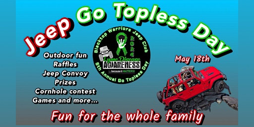 Primaire afbeelding van JEEP GO TOPLESS DAY 2004 Lyme Disease Awareness (LDAM)