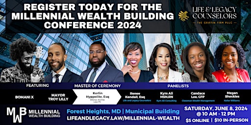 Primaire afbeelding van Millennial Wealth Building 2024 Conference