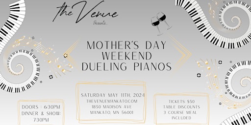 Imagem principal do evento Mother's Day Weekend Dueling Pianos