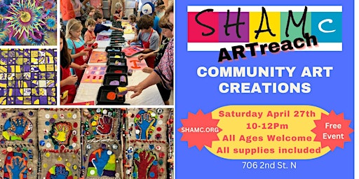 Imagem principal do evento Community Art Creations: Saturday April 27th