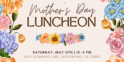Imagem principal do evento Mother's Day Luncheon | Riverside Vines