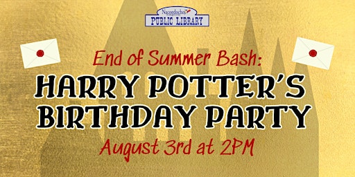 Image principale de End of Summer Bash: Harry Potter's Birthday Party