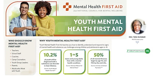 Imagem principal do evento Youth Mental Health First Aid® Training