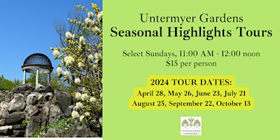 Seasonal Highlights Garden Tour