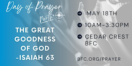Hauptbild für BFC Day of Prayer 2024 - North