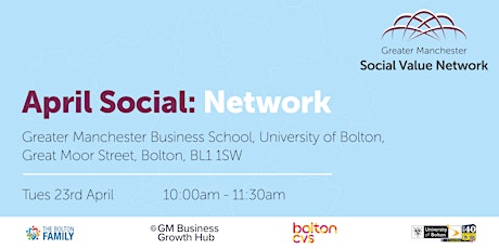 The Greater Manchester Social Value Network: April  Network