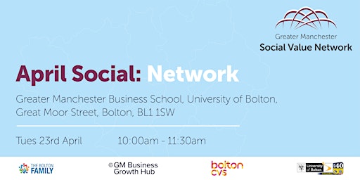 Imagen principal de The Greater Manchester Social Value Network: April  Network