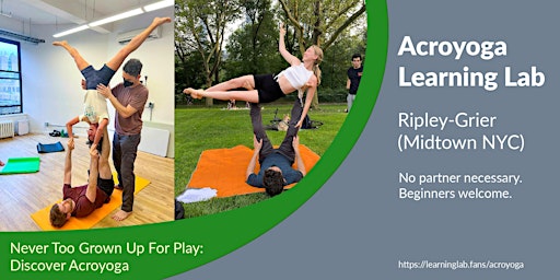 Primaire afbeelding van Acroyoga Learning Lab NYC: Free Spring Open House