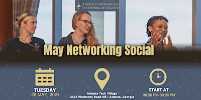 Christian Professionals of Atlanta  May Networking Social primary image