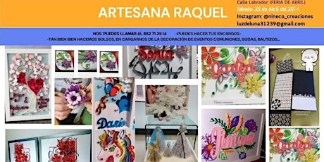 ARTESANIA RAQUEL en Navalcarnero, Sabado 20 de Abril del 2024