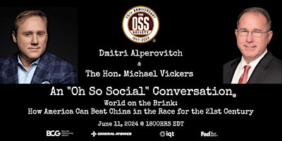 Imagem principal do evento "Oh So Social" Conversation:  Dmitri Alperovitch + Dr. Michael Vickers