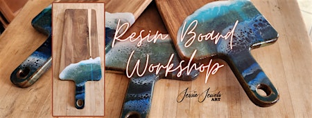 Resin Serving Board Workshop at Moonstone Art Studio