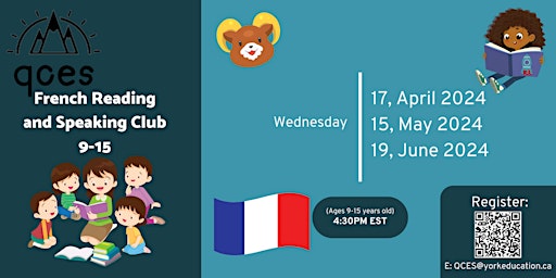 French Reading and Speaking Club 9-15 primary image