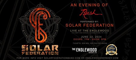 Imagem principal do evento Solar Federation: A Tribute to RUSH at The Englewood