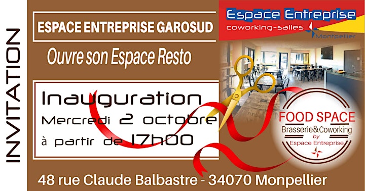 Image pour INVITATION INAUGURATION du resto Food Space d’Espace Entreprise 