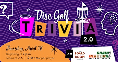 Immagine principale di Board Room Trivia: DISC GOLF EDITION! 