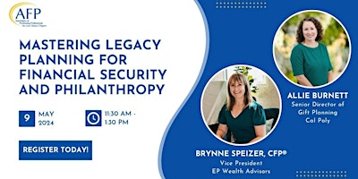 Mastering Legacy Planning for Financial Security and Philanthropy primary image