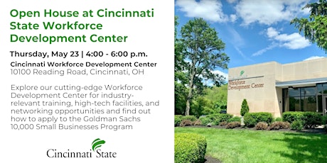 Image principale de Open House at Cincinnati State Workforce Development Center