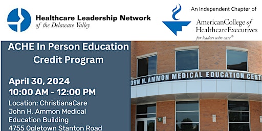 Imagem principal de ACHE In Person Education  Credit Program: Healthcare Compliance