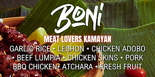 Imagem principal do evento Boni - Meat Lovers Kamayan - Budd Dairy Food Hall