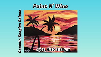 Primaire afbeelding van Paint N' Wine at Captain Seagles Saloon