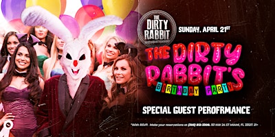 Imagem principal do evento THE DIRTY RABBIT'S BIRTHDAY // APRIL 21