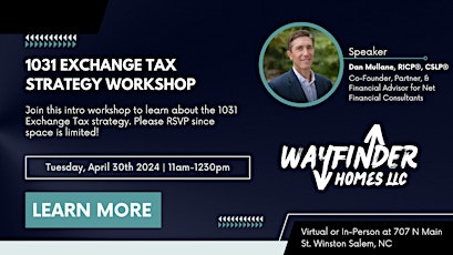 1031 Exchange Tax Strategy Workshop