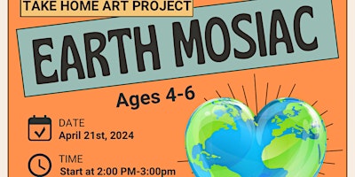 Imagem principal do evento Earth Day Kids Mosaic Art