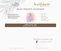 Imagem principal do evento Weekly Heartfulness Meditation Workshop