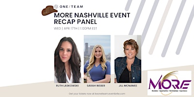 Imagem principal do evento MORE Nashville Event Recap Panel