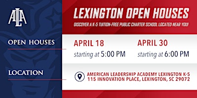 Hauptbild für ALA Lexington Lower School - Open House 4/30